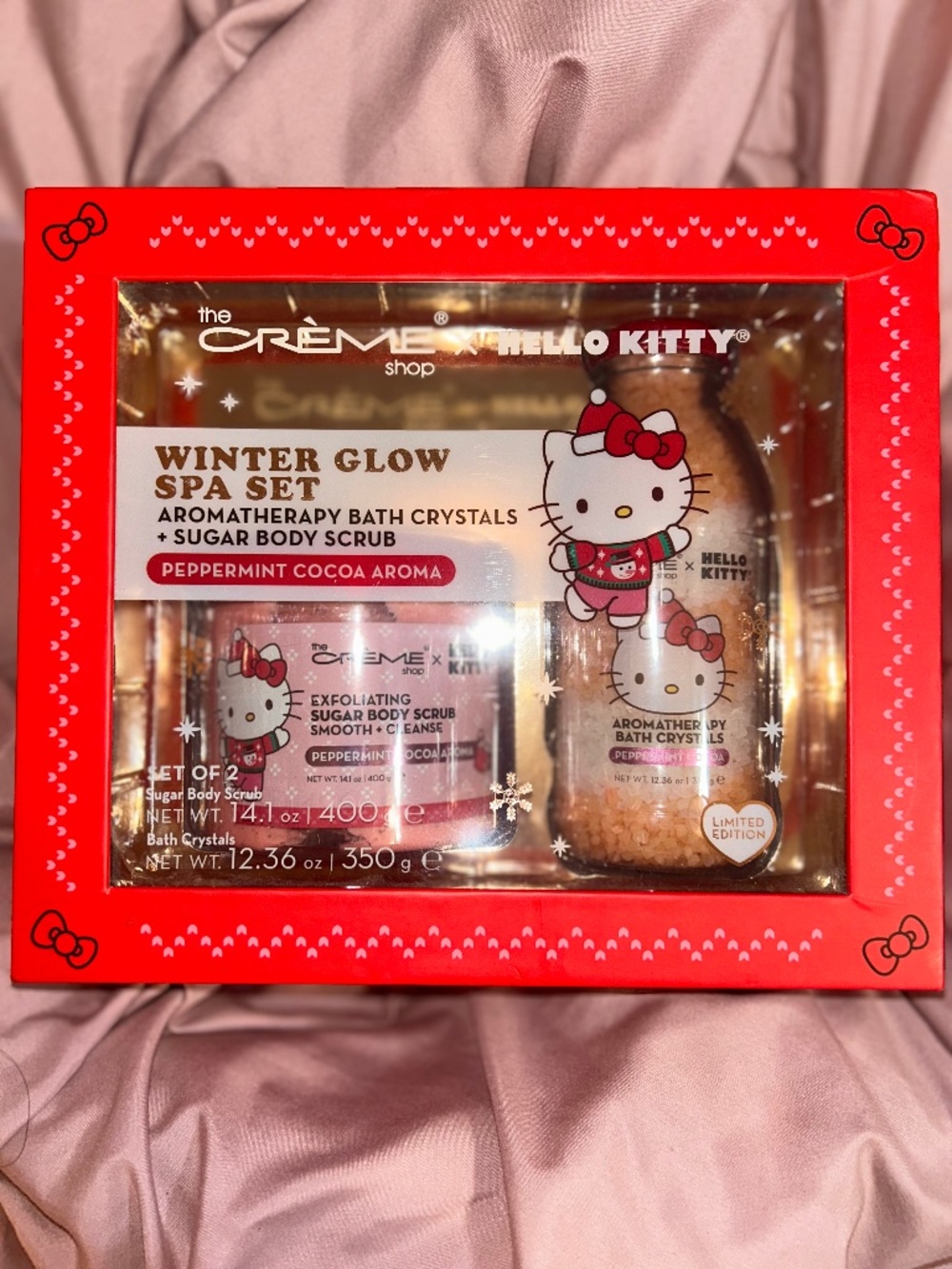 NEW The Creme Shop X Hello Kitty Limited Edition Winter Glow Spa Set